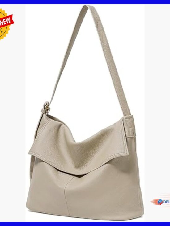 Handbags - Large Genuine Leather Hobo Shoulder Bag Crossbody Purse Travel Work